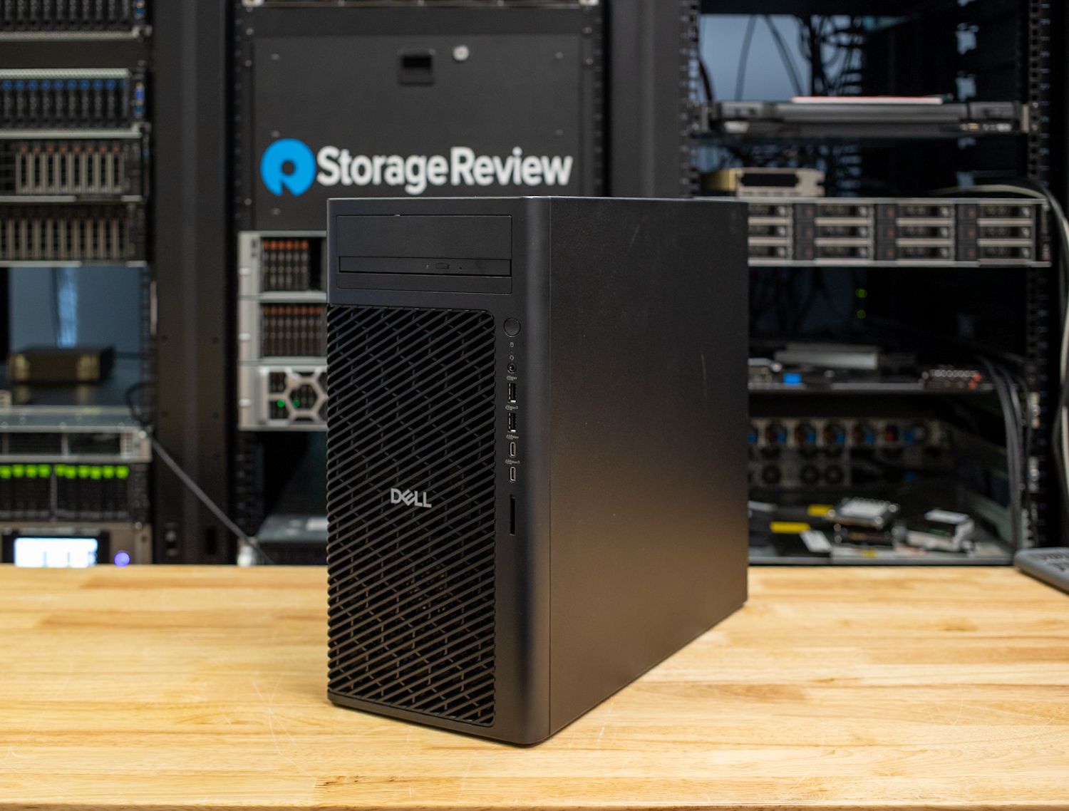 Dell Pro Max Tower T2, 500W Platinum Regulatory Label EMEA, EPEAT Gold with Climate+, ENERGY STAR Qualified, Intel Core Ultra 7 265 (30 MB cache, 20 cores, 20 threads, 1.8 GHz to 5.3 GHz, 65W), NVIDIA RTX A1000, 8 GB GDDR6, 4 mDP to DP adapters, 16GB (1 x 16 GB) DDR5 5600 MT/s non- ECC, 256GB SSD