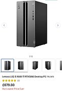 Desktop PC Lenovo LOQ 26ADR10 Tower, AMD Ryzen 7 - 8745HX (8 C / 16 T, 3.60 GHz - 5.10 GHz), 32 GB RAM, 1 TB SSD, Fara unitate optica, nVidia GeForce RTX 5060 Ti 16 GB, 850 W, Fara sistem de operare