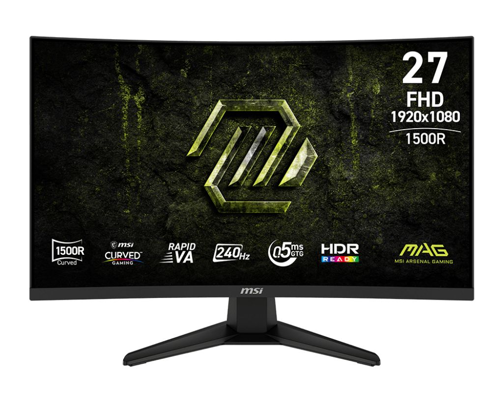 MSI MAG 275CF X24 27inch Gaming Monitor Curved FHD VA 300 cd/m 240MHz 0.5ms 2xHDMI DP