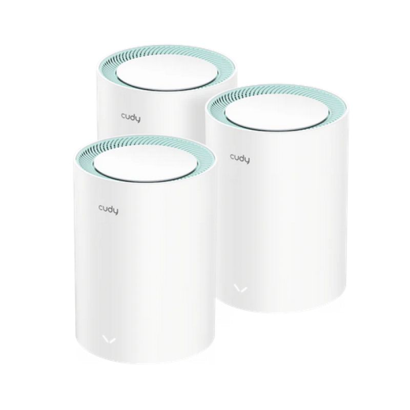 WiFi range extender Cudy M1500 (3 pcs.), WiFi standard: WiFi 6, Ports: 3 x Gigabit RJ45, Speed 5GHz: 1201 Mbps