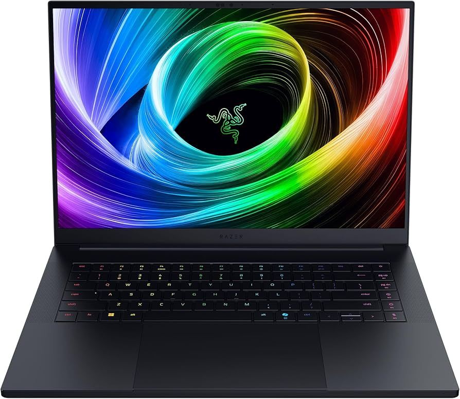 Laptop Razer Blade 16, 16 inch 2560 x 1600, AMD Ryzen AI 9 - 365 (10 C / 20 T, 5.0 GHz), 16 GB LPDDR5x, 1 TB SSD, nVidia GeForce RTX 5060, Windows 11, Tastatura International, Negru