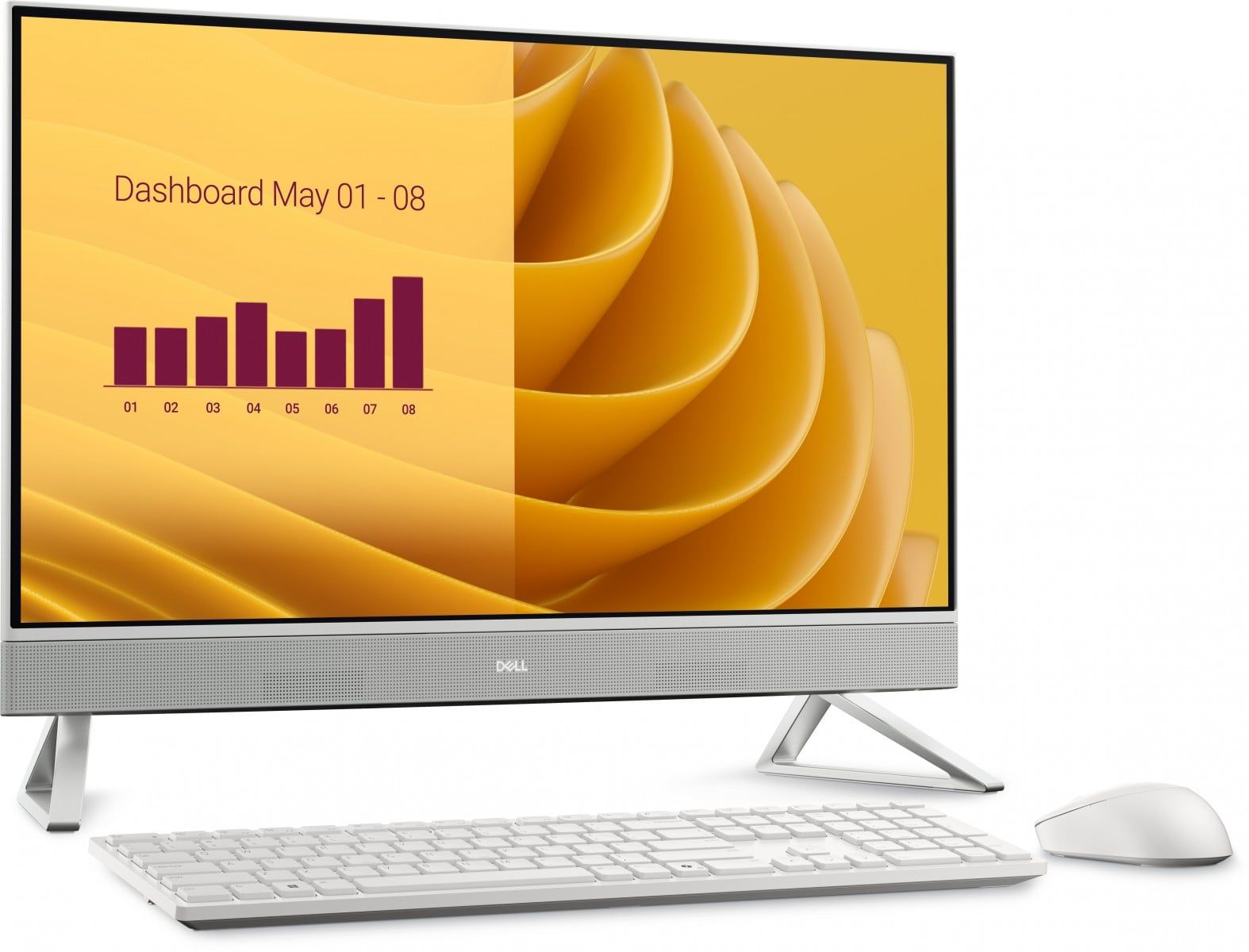 Dell 27 All-in-One EC27250 i5-1334U 16GB 512GB SSD 27  FHD Intel UHD 90W WLAN W11 Pro 1Y Basic Onsite