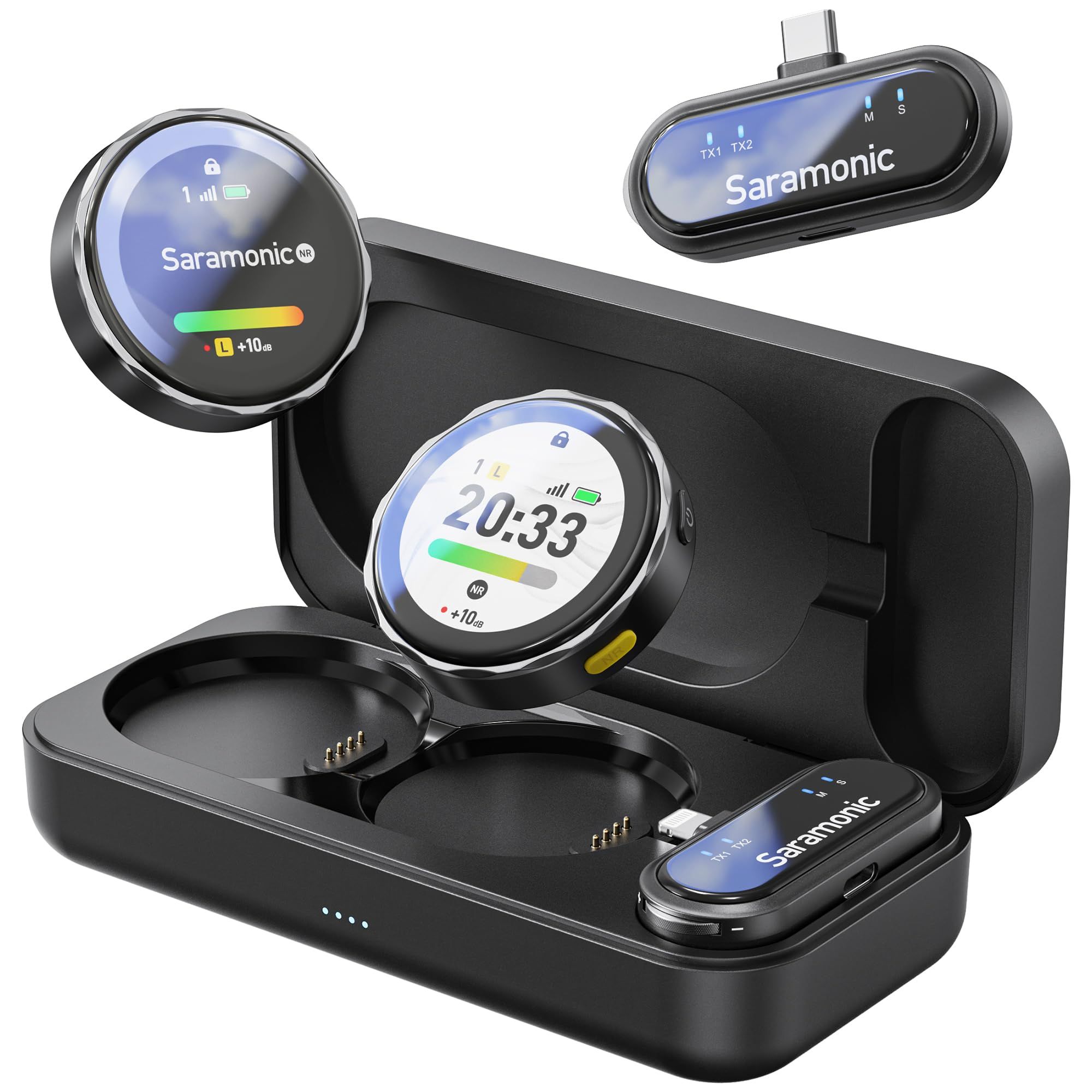 Microfon digital wireless Saramonic BlinkMe U2 x22.4 GHz, 2 x mic, 3000mAh