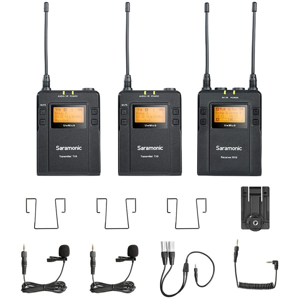 Set microfon wireless Saramonic UwMic9 Kit2RX9+2TX9