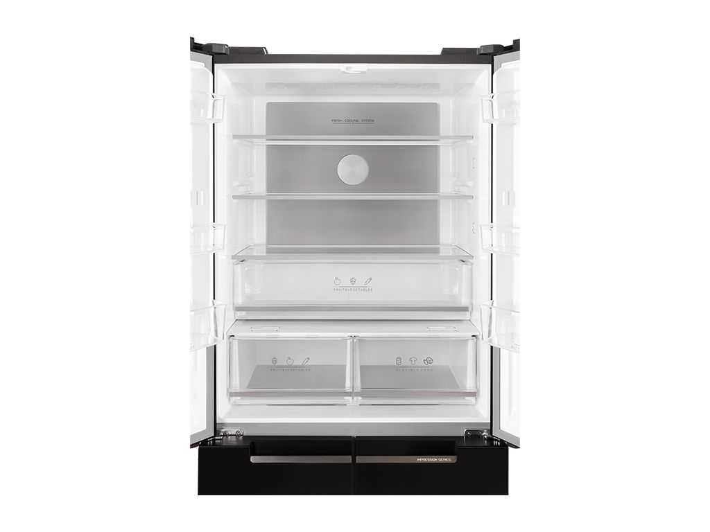 Frigider side-by-side Tesla RF5100FMBE, 511L, E190H, Total No Frost, Motor Inverter, Display LED