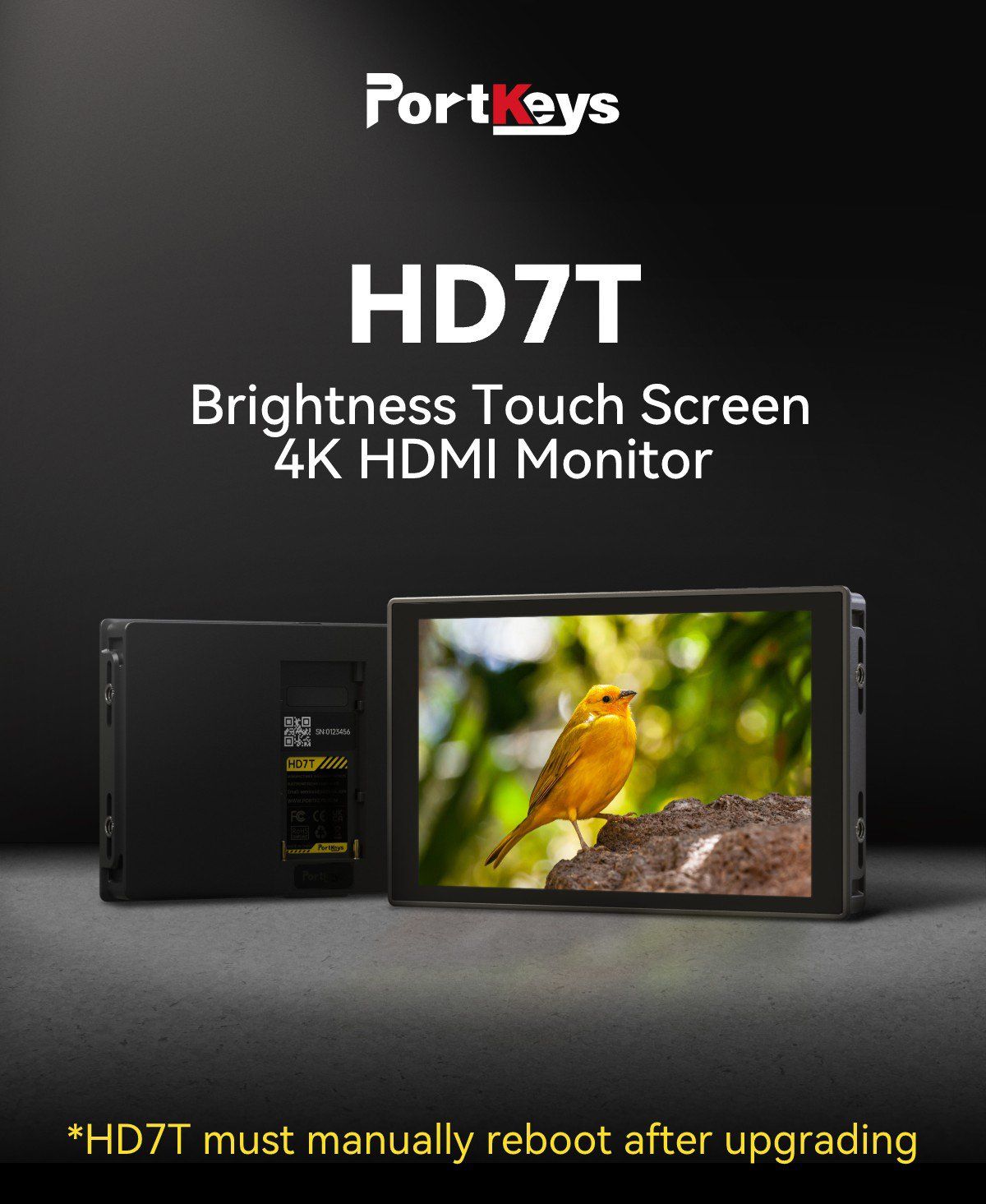Monitor Portkeys HD7T, 7 , Touchscreen1000nit, 10.5W