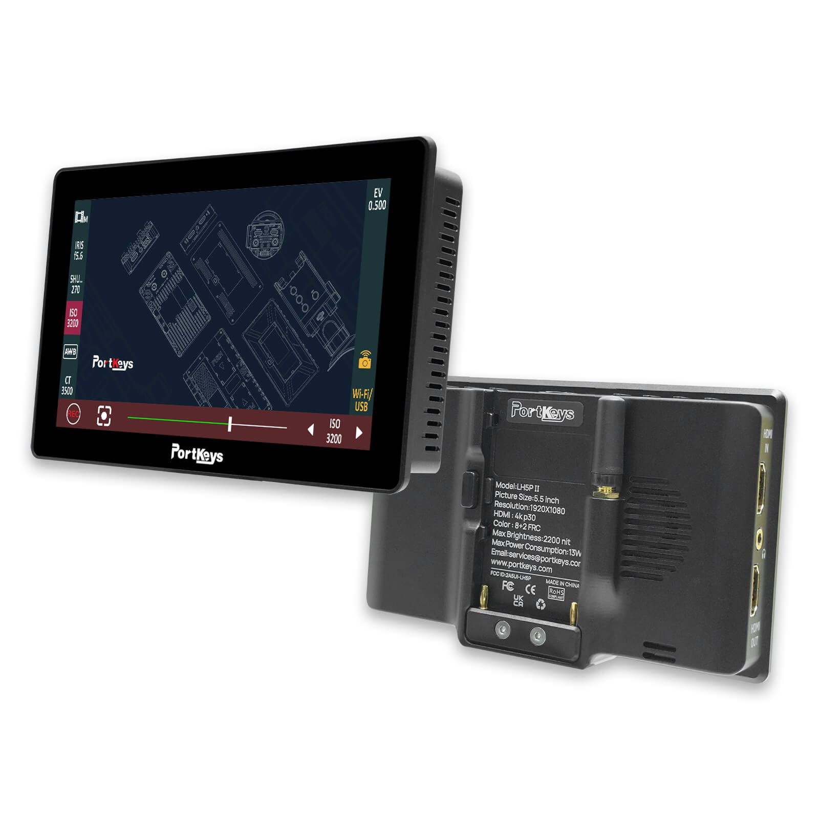 Monitor Portkeys LH5P II, 5.5 , Touchscreen2000nits, 13W