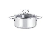 Cratita 2.8l cu capac din sticla Kulinaria Metalac inox/20cm/2.8l