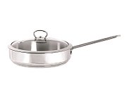 Tigaie 2.4l cu capac din sticla Kulinaria Metalac inox/24cm/2.4l