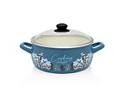 Cratita 5l cu capac sticla Cooking Delight Metalac email/24cm/5l