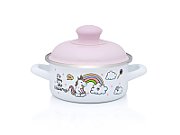 Cratita 1l cu capac Unicorn Metalac email/14cm/1l