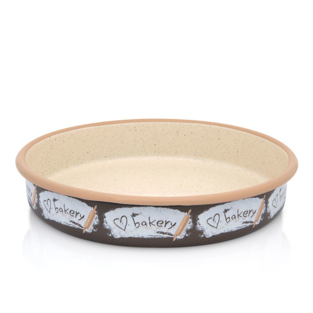 Tava rotunda 3.44l Bakery Metalac email/28cm/3.44l