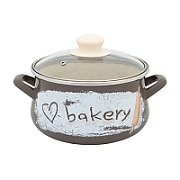 Oala 1.65l cu capac din sticla Bakery Metalac email/14cm/1.65l