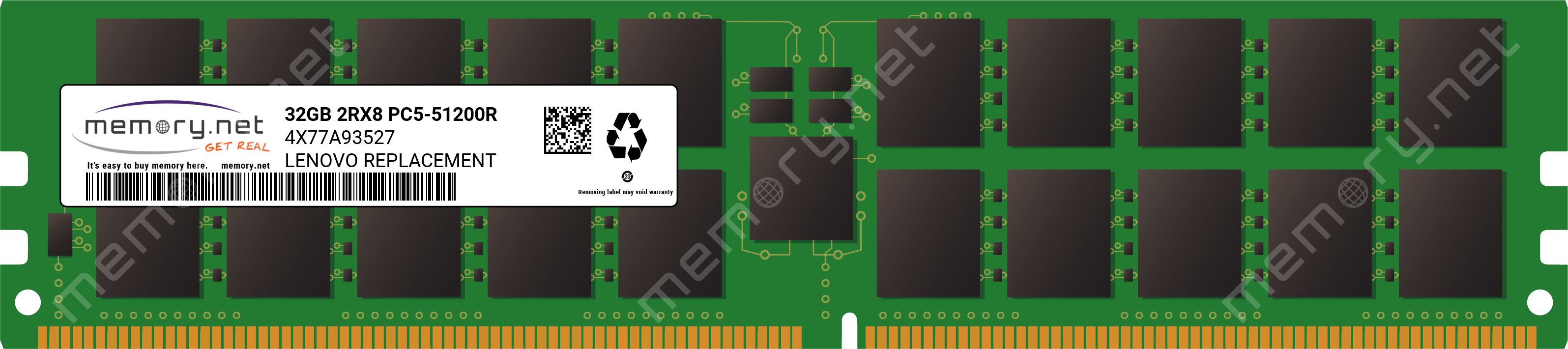 ThinkSystem 32GB TruDDR5 6400MHz (2Rx8) RDIMM-A
