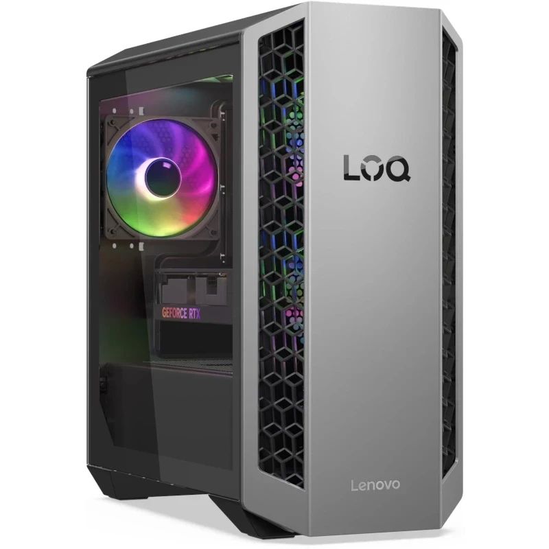 Desktop PC Lenovo LOQ Tower 26ADR10, AMD 8745HX (8 C / 16 T, 3.60 GHz - 5.10 GHz, Level 2 cache: 8 MBLevel 3 cache: 32 MB cache, 75W), 16 GB RAM, 512 GB SSD, Nvidia GeForce RTX 5060 8 GB, Fara sistem de operare