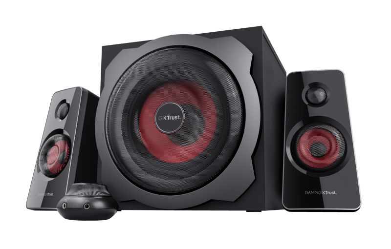 Boxe Trust GXT 38 TYTAN 2.1, intrare audio 3.5 mm, Line-in, putere 120 W, frecventa raspuns 20 Hz, 20.000 Hz, negru
