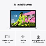 Laptop Apple MacBook Air 15 MDV94RO/A, 15.3 inch 2880 x 1864, Apple M5 10-core (10 C), 16 GB RAM, 512 GB SSD, Apple M5 10-core integrat, Mac OS