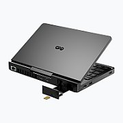 Laptop GPD Pocket 4 GPD-POCKET-4, 8 inch 2560 x 1600 Touchscreen, AMD 8840U (8 C / 16 T, 3.3 GHZ - 5.1 GHz, 16 MB cache, 28 W), 16 GB LPDDR5x, 1 TB SSD, AMD Radeon 780M Graphics, Windows 11, Tastatura English US, Graphite