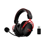Căști de gaming wireless HP HYPERX Cloud Alpha 2, conectivitate: Wireless USB Type-C Bluetooth cablu audio pentru căști de 3,5 mm, negru/roșu