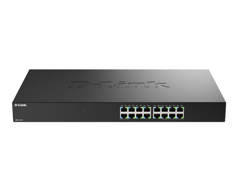 Switch unmanaged D-Link 16-Port 2.5G Multi-Gigabit, capacitate 80Gbps, negru
