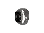 Apple Watch Series 11Â GPS + Cellular 42mmÂ Natural Titanium Case with Stone Grey Sport Band - S/M