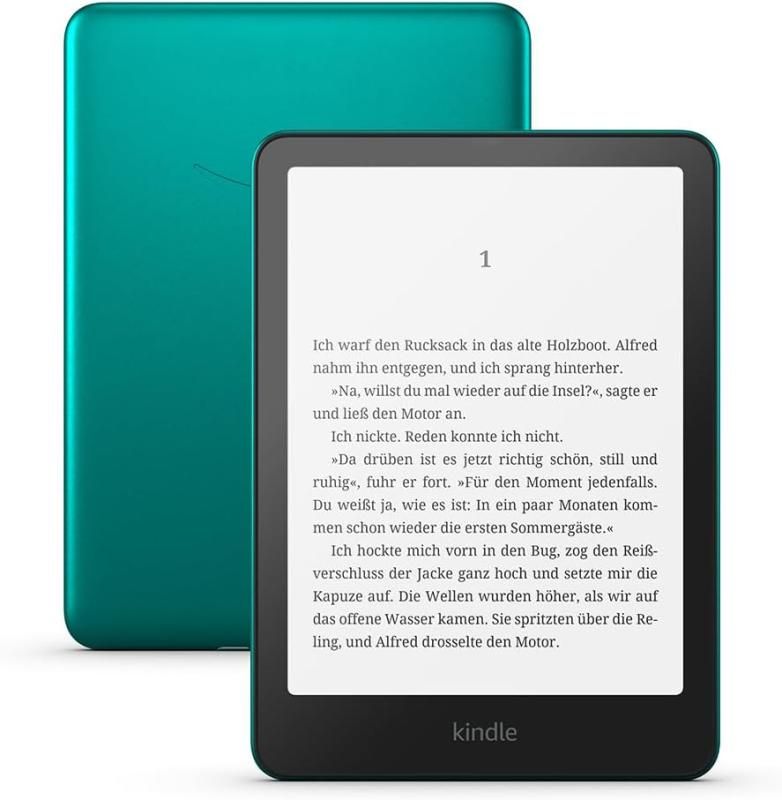 Amazon Kindle Paperwhite Signature Edition. Display diagonal: 17.8 cm (7 ), Technology: E Paper. Document formats supported: AZW, AZW3, DOC, DOCX, EPUB, HTML, MOBI, PDF, RTF, TXT, Audio formats supported: AAX, Image formats supported: BMP, GIF, JPEG, PNG. Internal storage capacity: 32 GB, Internal