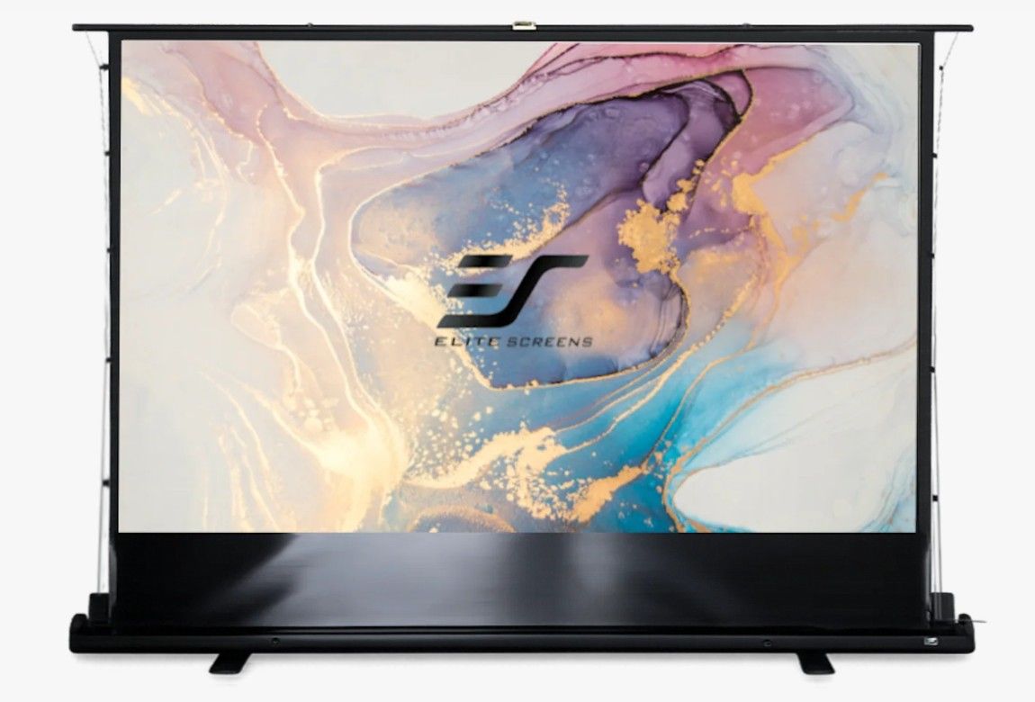 Ecran proiectie podea Pull Up EliteScreens ezCinema tensionat FT110XWH 244 x 137 , format 16:9