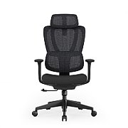 Scaun birou Serioux Aeromesh, Dimensiuni (LxAxÎ): 68,5x67x111-119cm, Capacitate greutate: 150 kg, Material suprafață: Material plasă, Material cadru: Fibră de sticlă de înaltă rezistență, Tip cotieră: Cotieră 3D, Tip pârghie pneumatică: Sistem de ridicare pe gaz clasa 3 de 85 mm