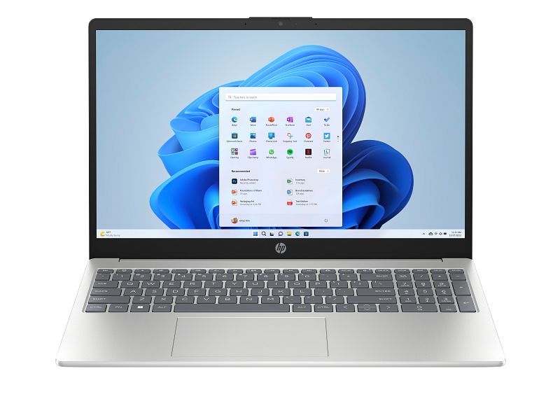 Laptop HP 15-fc0043ny C36A3EA, 15.6 inch 1920 x 1080, AMD Ryzen 3 5425U (4 C / 8 T, 2.7 GHz - 4.1 GHz, L2 Cache: 2MBL3 Cache: 8MB cache, 15 W), 8 GB DDR4, 256 GB SSD, AMD Radeon Vega 6, Windows 11, Tastatura English, Argintiu