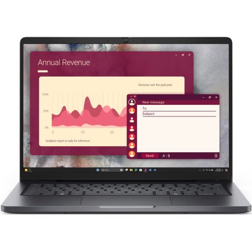 Laptop Dell Pro 14 PC14250, 14 inch 1920 x 1200, Intel 255U (12 C / 14 T, 2.4 GHz - 5.2 GHz, 12 MB cache), 16 GB RAM, 1 TB SSD, Intel Graphics, Windows 11 Pro