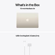 Laptop Apple MacBook Air 15 Z1LT000GY, 15.3 inch 2880 x 1864, Apple M5 10-core (10 C), 32 GB RAM, 512 GB SSD, Apple M5 10-core integrat, Mac OS, Starlight