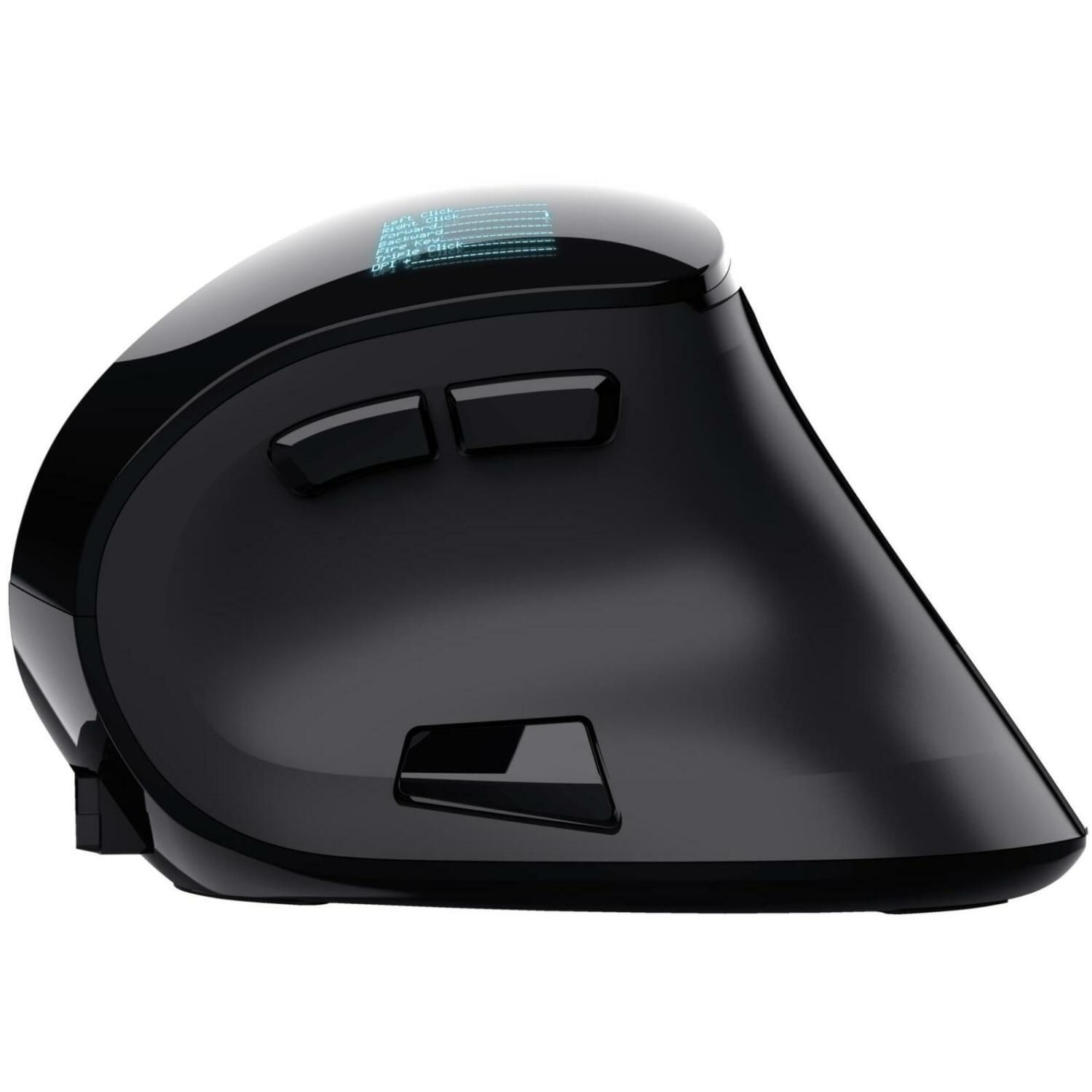 Mouse Trust Voxx, Rechargeable Ergonomic Wireless, negru