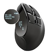 Mouse Trust Voxx, Rechargeable Ergonomic Wireless, negru