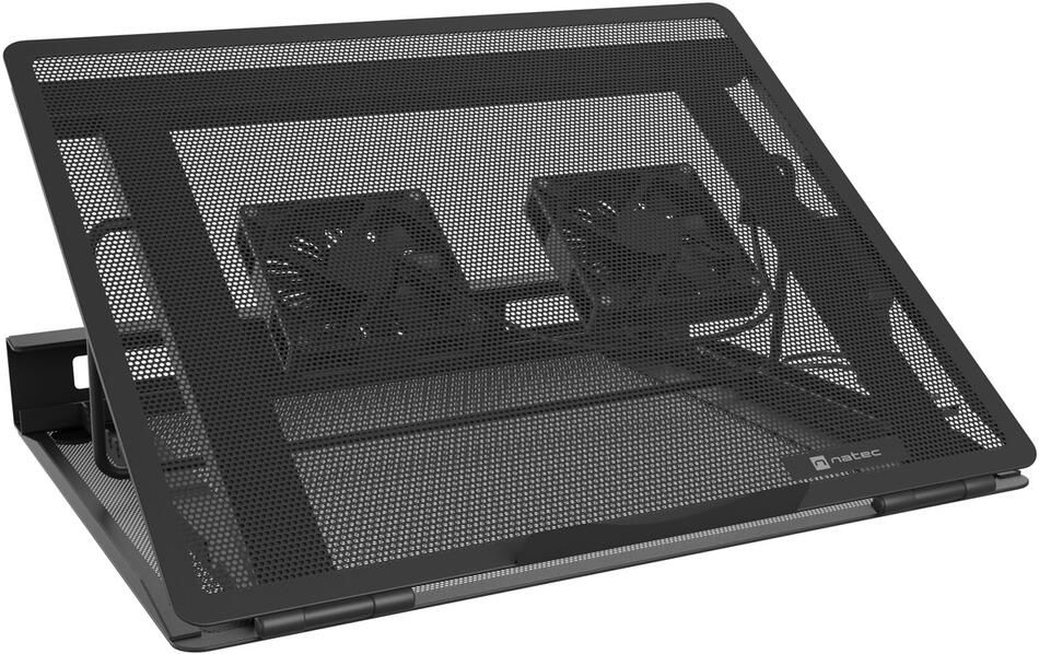 Cooler laptop NATEC TERN 2 PLUS, dimensiune maxima laptop 17.3  , 2x 80 mm ventilatoare, viteza rotatie ventilatoare 1690 - 2164 RPM