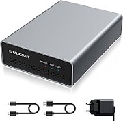GRAUGEAR externes Raid   GehĂ¤use 2x2 5 HDD/SSD USB 3.2 retail