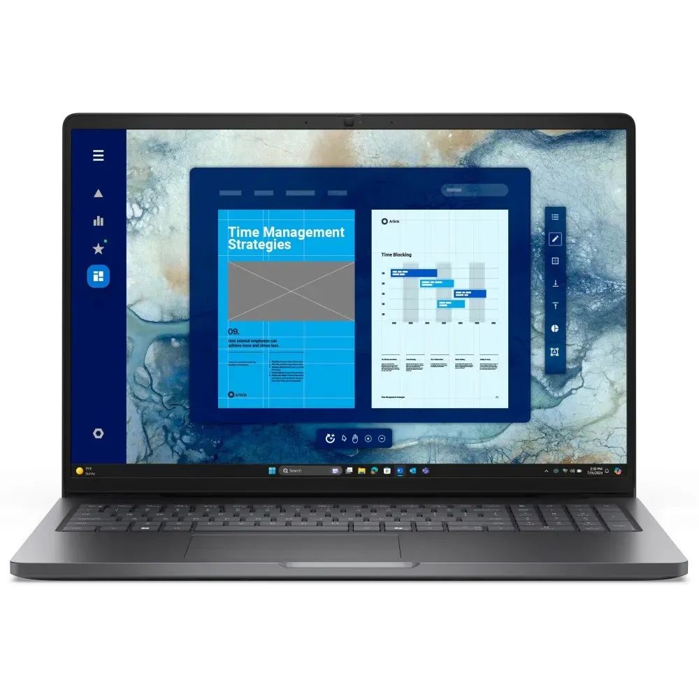 Laptop Dell Pro 16 PC16250, 16 inch 1920 x 1200, Intel 150U (10 C / 12 T, 1.8 GHz - 5.4 GHz, 12 MB cache, 55 W), 16 GB DDR5, 512 GB SSD, Intel Graphics, Windows 11 Pro