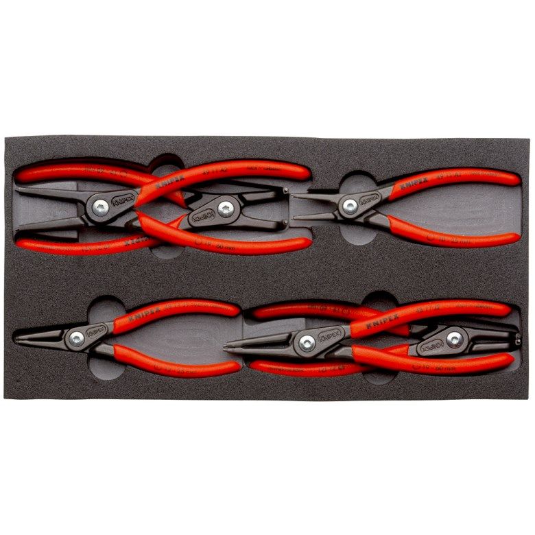 Set of pliers for retaining rings 6pcs