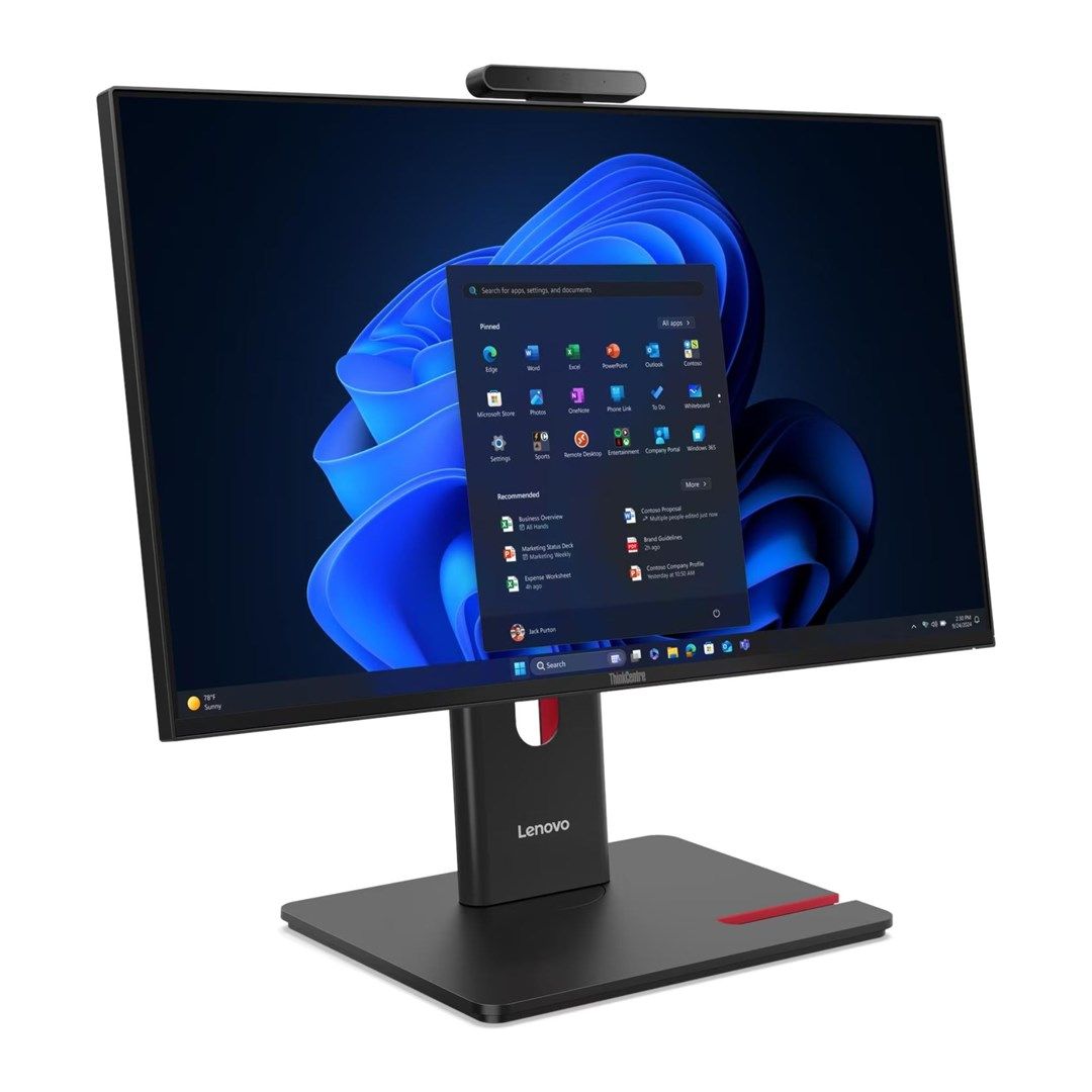 All-In-One lenovo Intel Q870 13AY002APB, 23.8 inch 1920 x 1080 pixeli, Intel 265T (20 C / 20 T, 1.5 GHz - 5.0 GHz, 30 MB cache, 112 W), 32 gb DDR5, 1 TB SSD, Intel Intel Graphics, Negru