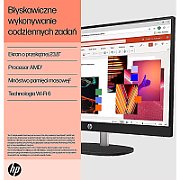 HP AIO 24-cr0184nw Ryzen 3 7320U 23.8 FHD IPS 250nits AG 16GB LPDDR5 SSD512 Radeon 610M Cam720p kB+Mouse NoOS Shell White 2Y