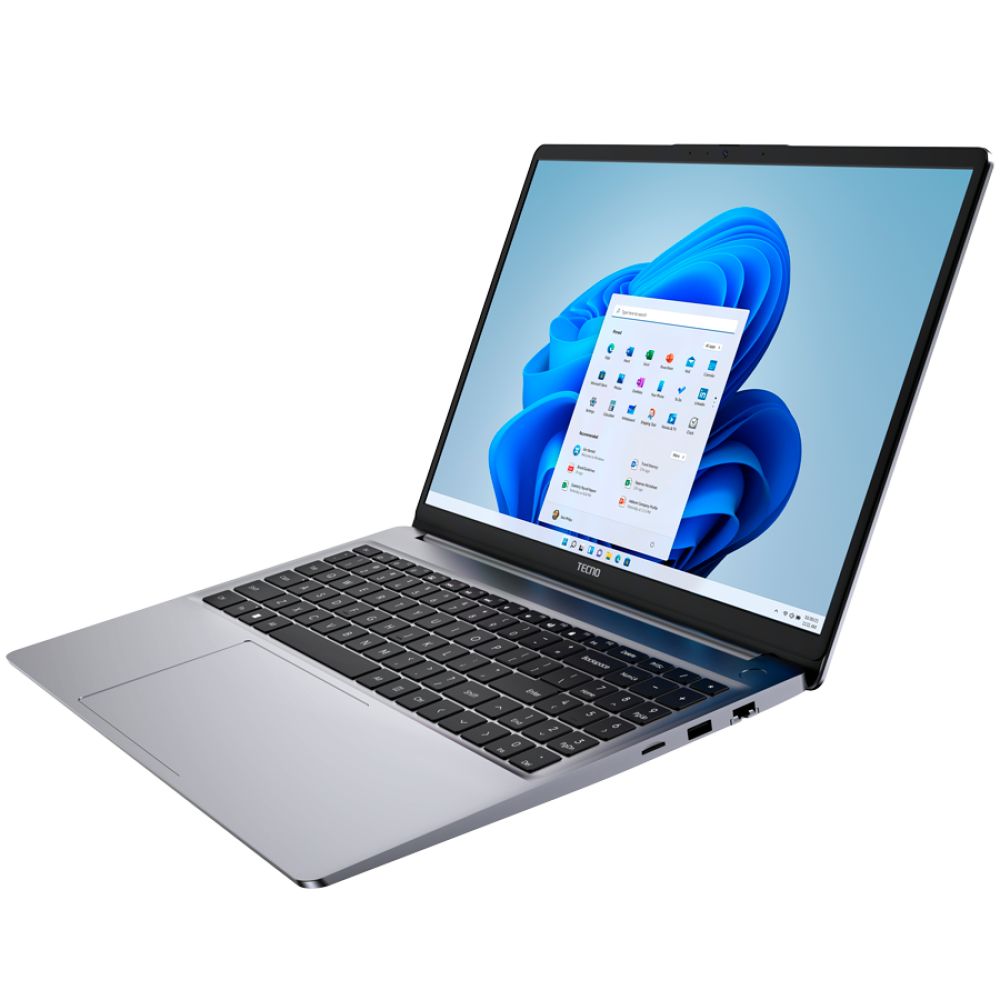 Laptop Tecno Mobile AMD K16SDA, 16 inch 1920 x 1200 pixeli, AMD 7430U (6 C / 16 T, 2.0 GHz - 4.30 GHz, L2 Cache: 3 MBL3 Cache: 16 MB cache, 15 W), 16 GB DDR4, 1 TB SSD, AMD Radeon Graphics AMD Radeon Graphics, Windows 11 Home, Tastatura English, Gri