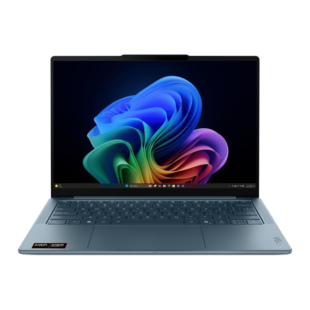 Lenovo Yoga Slim 7 14AKP10 Ryzen AI 5 340 14  WUXGA OLED 400 nits 60 Hz Glossy 16 GB LPDDR5-6400 512 GB SSD Radeon 840M Graphics 1080p webcam 70 Wh Win11 Tidal Teal