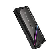 Rack SSD extern Asus ROG Strix Aiolos, ARGB, USB3.2, dual M.2 NVMe PCIe & SATA suport, Negru 90DD02U0-MA9000