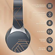Casti Bluetooth Wireless Over-Ear PowerLocus P7, Asphalt Grey