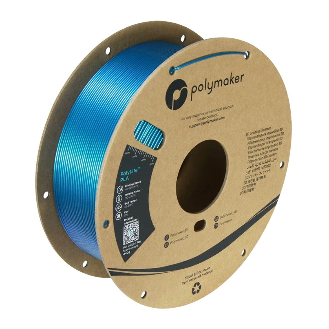 FILAMENT Spacer pt. imprimanta 3D - PLA, 1.75mm diamentru, 1Kg / bobina, aprox. 330m, topire 195-235 grC, blue,  SPPF-3DP-PLA1.75-01-BL