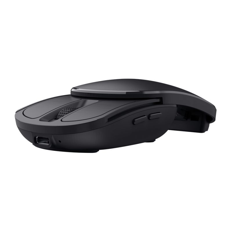 Mouse Trust Zylo Pocket Foldable, rezolutie maxima 2400 DPI, negru