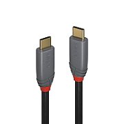 Cablu Lindy  USB 3.2 Type-C to Type-C (tata - tata), lungime 3m, Supported Bandwidth: 10Gbps, 100W PD, Anthra Line