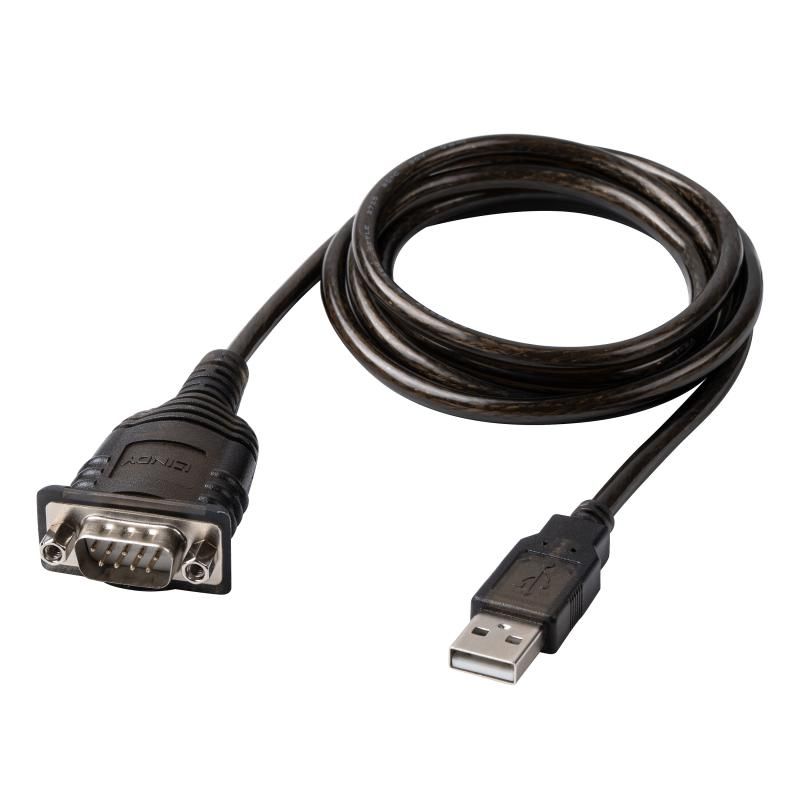 Lindy USB to Serial Converter with COM Retention, Supported Bandwidth: 12Mbps, 3Mbaud, Chipset: FT231XS