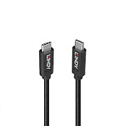 Cablu Lindy 1.5m USB 3.2 Type-A to Type-C (tata - tata), Black Line, Supported Bandwidth: 20Gbps, 100W PD, negru