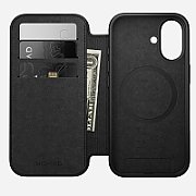 NOMAD Modern Leather Folio - skórzane etui do iPhone 17 kompatybilne z MagSafe (black) [go]