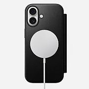 NOMAD Modern Leather Folio - skórzane etui do iPhone 17 kompatybilne z MagSafe (black) [go]